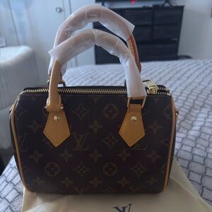 Louis Vuitton Mini Bag in Dark Brown and Tan